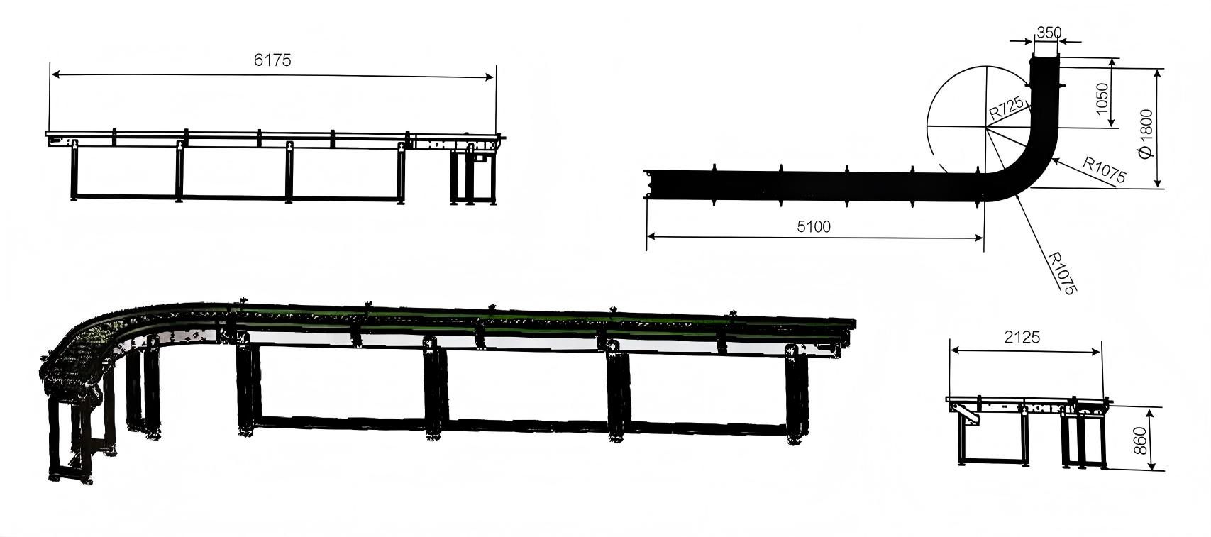 Plastic & Stainless Steel Modular Wire Mesh Belt Conveyor bef19449573707609b92bf43ccd5a634