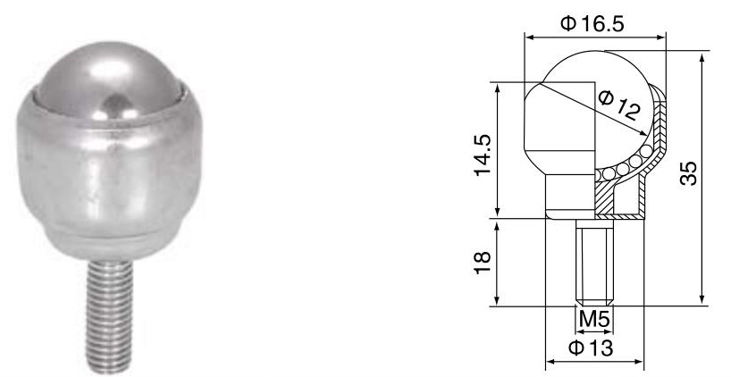 وحدة نقل الكرة لتثبيت الترباس