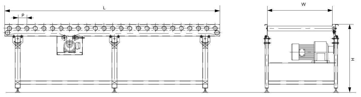 ناقل مدفوع بنشر ضرس واحد