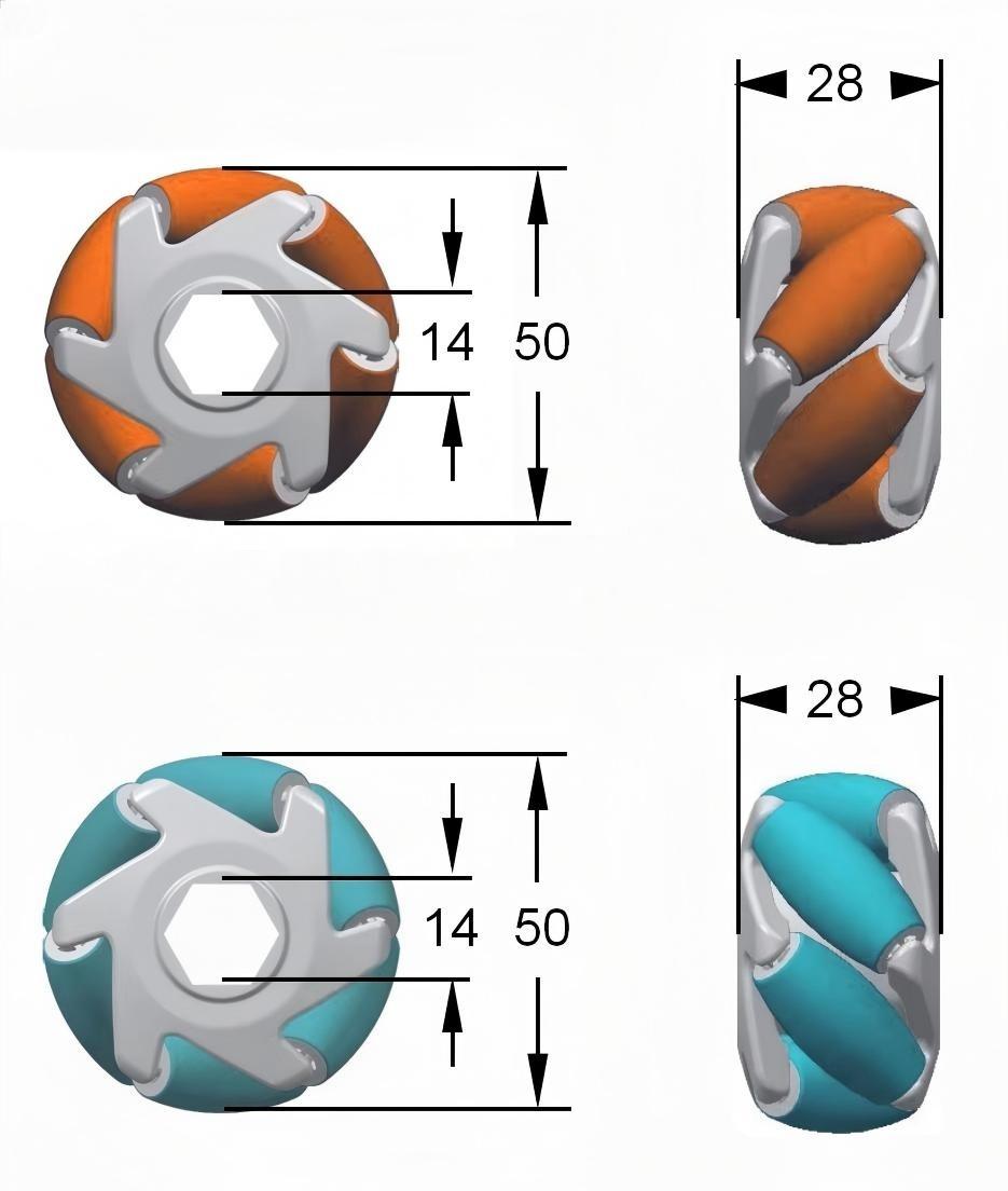 فرز عجلة mecanum الناقل 