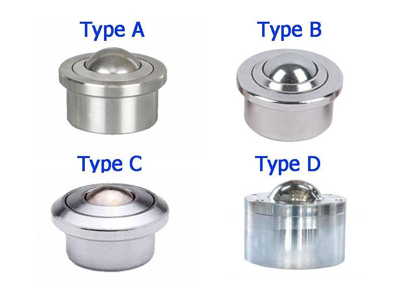 4 أنواع من وحدة نقل كرة التحميل الثقيلة