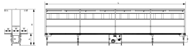 ناقل حزام التجميع