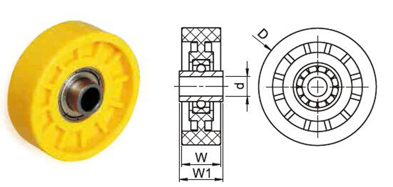 عجلة تزلج بلاستيكية