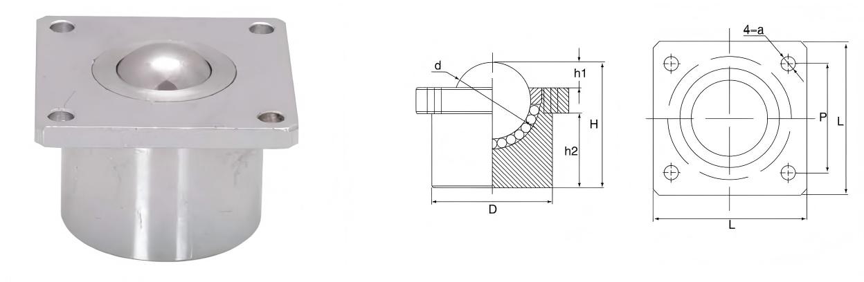 وحدات نقل الكرة ذات التحميل الثقيل ذات الحافة العلوية