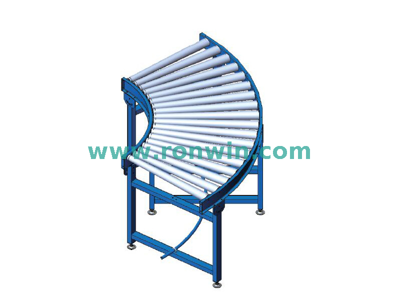 ناقل الأسطوانة المنحنية الجاذبية لنظام النقل