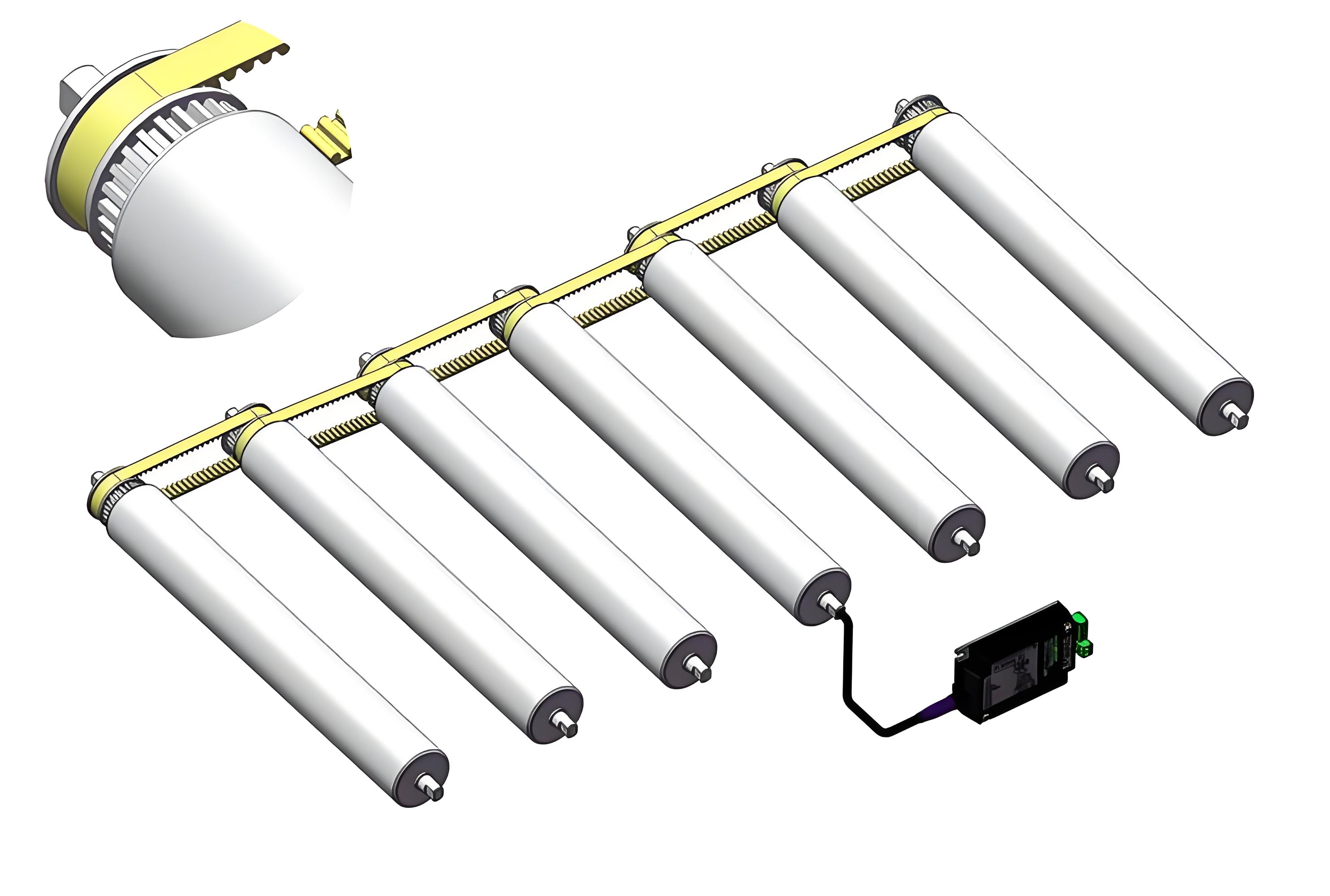 timing belt pulley toothed belt driven motor drive roller بكرة حزام التوقيت مسننة بمحرك محرك الأسطوانة