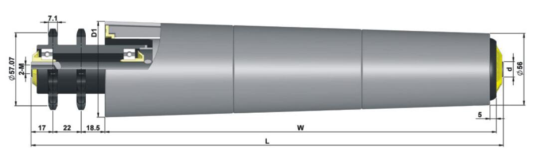 TP624 بوليمر ضرس مدبب كم الأسطوانة