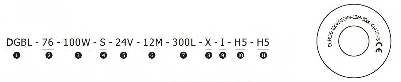 DGBL76 محرك محرك أقراص طراز رقم مثال