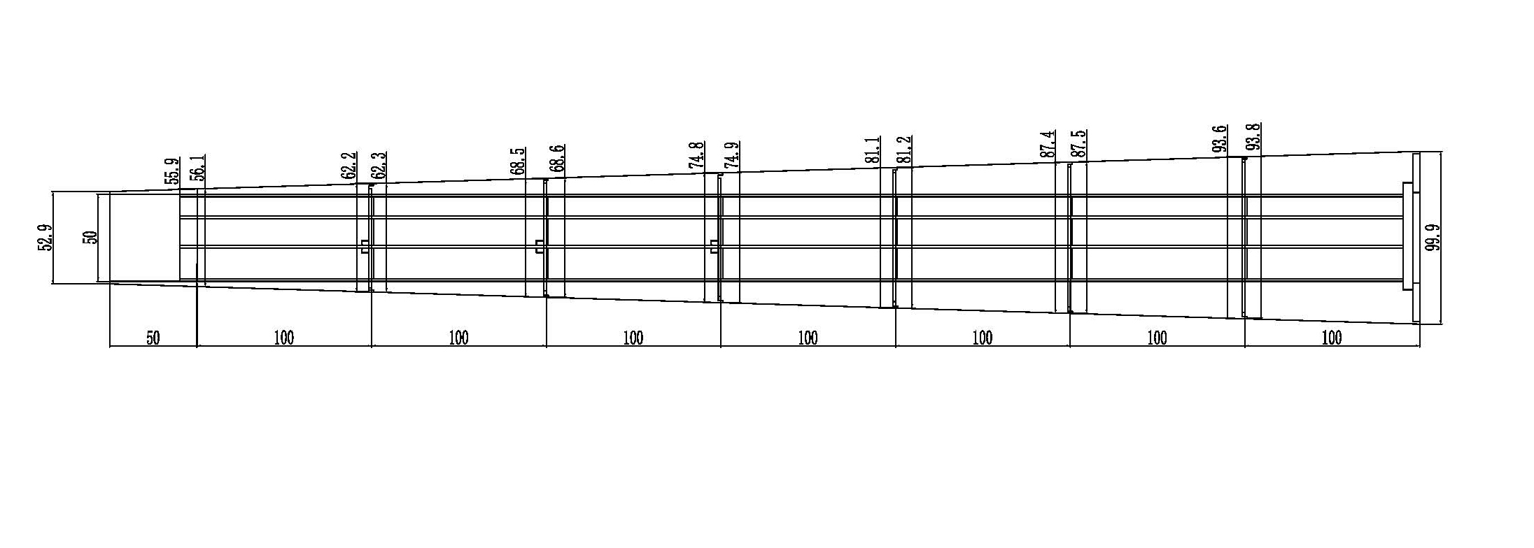 50 كمب مستدقة